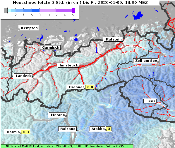 Neuschnee, 9. 1. 2026