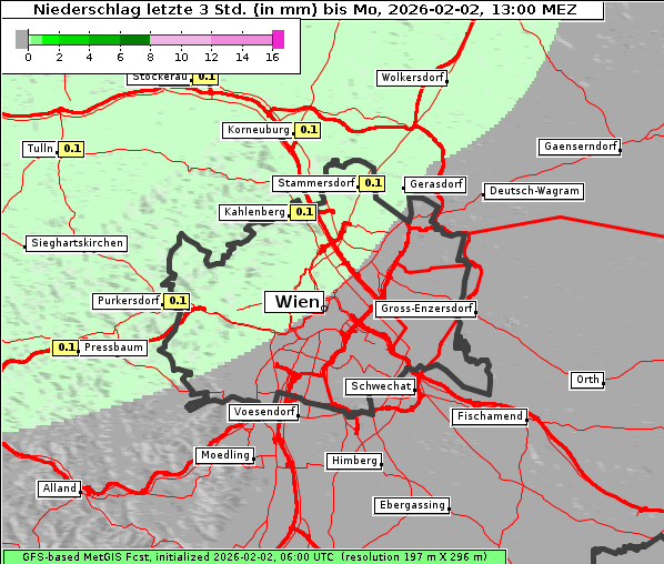 Niederschlag, 2. 2. 2026
