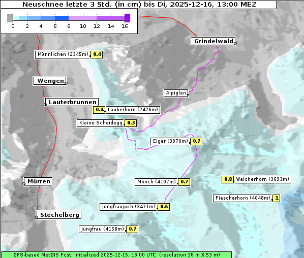 Neuschnee, 16. 12. 2025