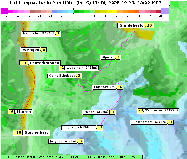 Temperatur, 28. 10. 2025