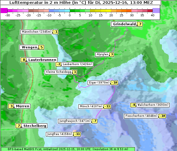 Temperatur, 16. 12. 2025