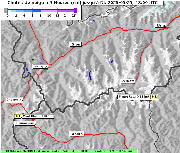 Neuschnee, 25. 5. 2025