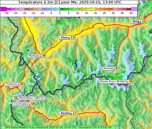 Temperatur, 15. 10. 2025
