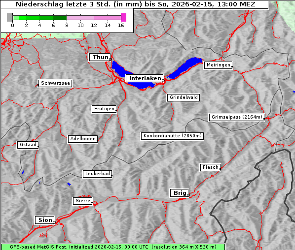 Niederschlag, 15. 2. 2026