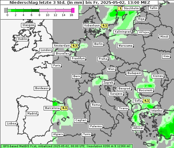 Niederschlag, 2. 5. 2025