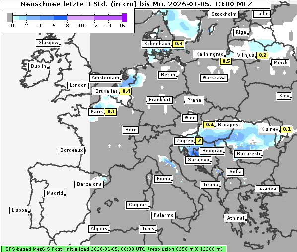 Neuschnee, 5. 1. 2026