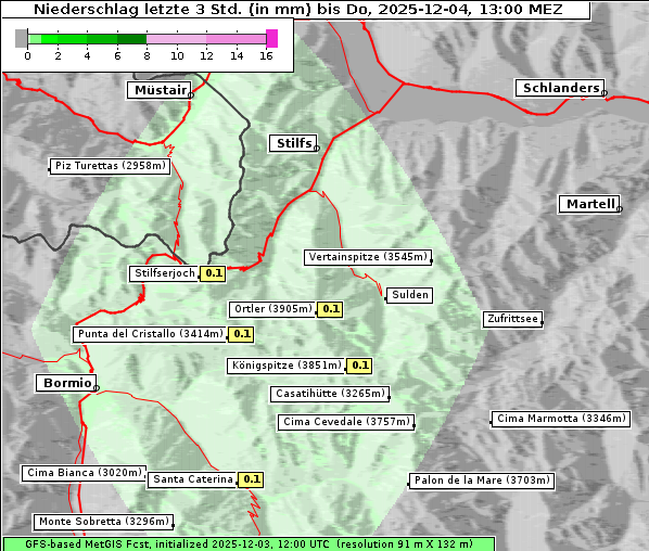 Niederschlag, 4. 12. 2025