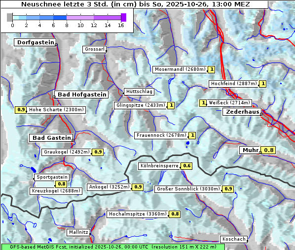 Neuschnee, 26. 10. 2025
