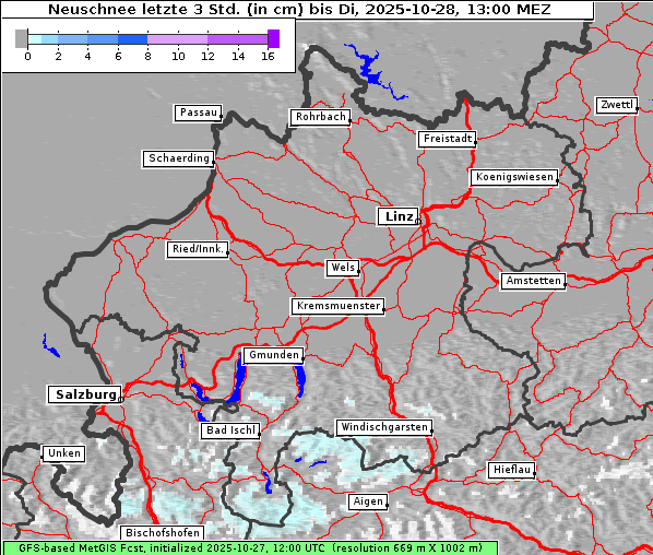 Neuschnee, 28. 10. 2025