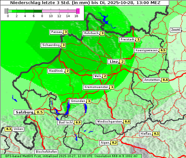 Niederschlag, 28. 10. 2025