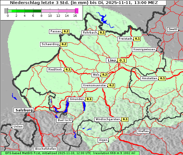 Niederschlag, 11. 11. 2025