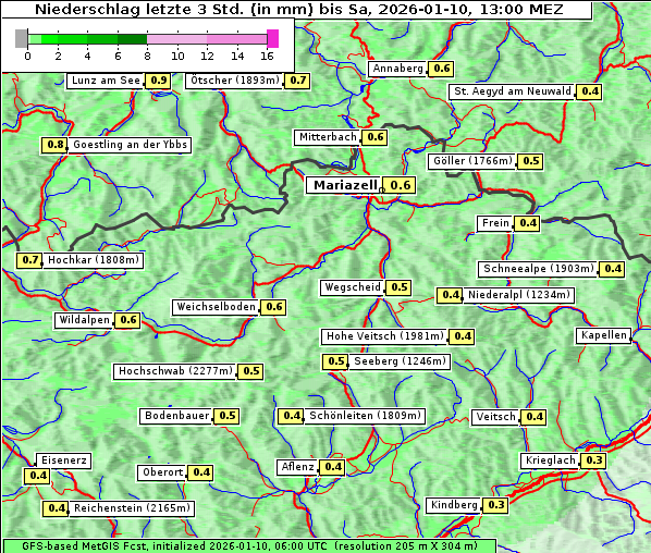 Niederschlag, 10. 1. 2026