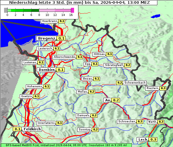 Niederschlag, 4. 4. 2026