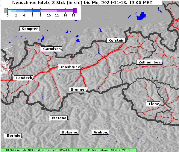 Neuschnee, 18. 11. 2024