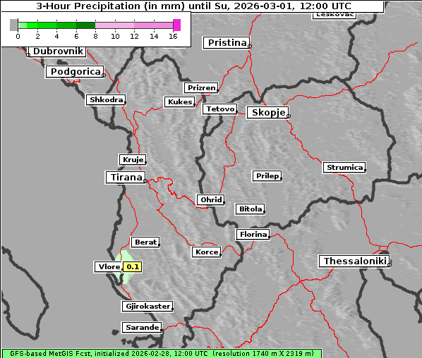 Niederschlag, 1. 3. 2026