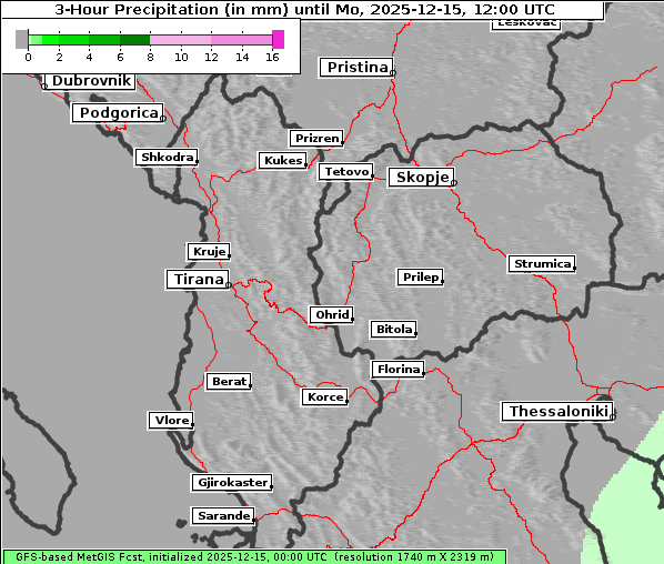 Niederschlag, 15. 12. 2025
