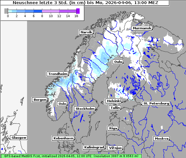 Neuschnee, 6. 4. 2026