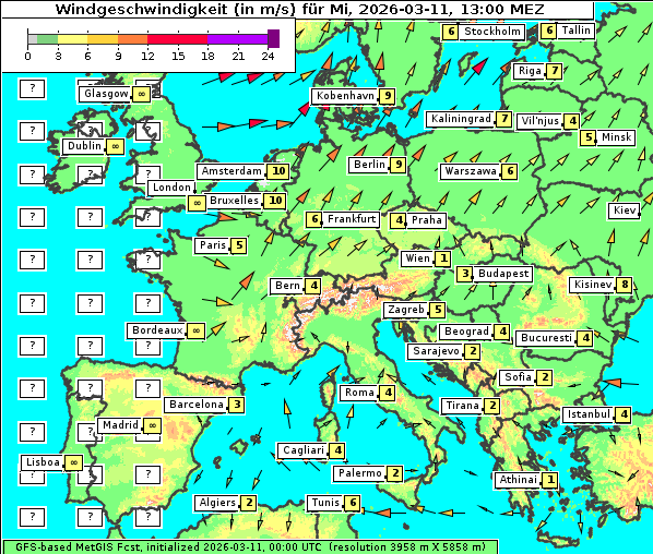 Wind, 11. 3. 2026