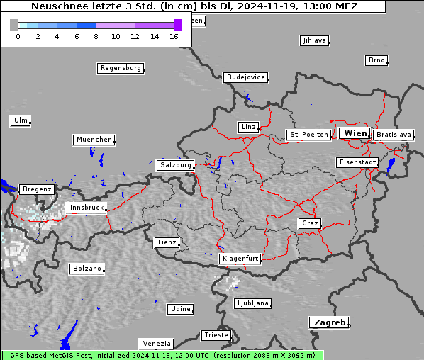 Neuschnee, 19. 11. 2024