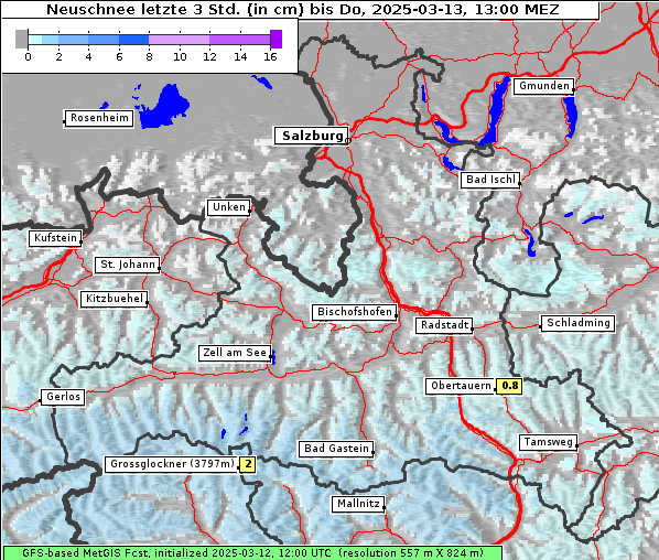 Neuschnee, 13. 3. 2025