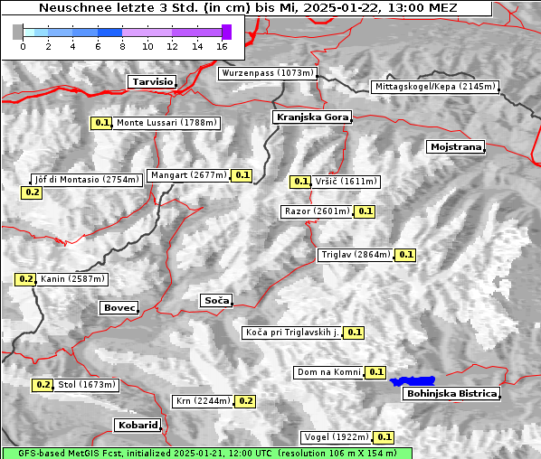 Neuschnee, 22. 1. 2025