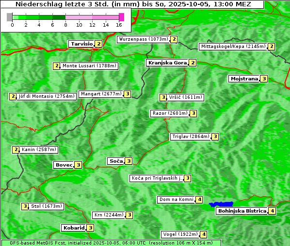 Niederschlag, 5. 10. 2025