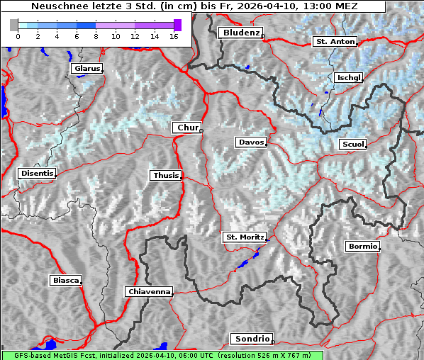 Neuschnee, 10. 4. 2026