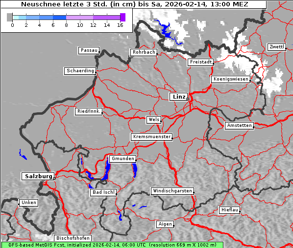 Neuschnee, 14. 2. 2026