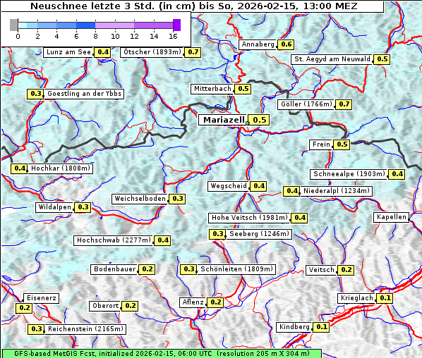Neuschnee, 15. 2. 2026
