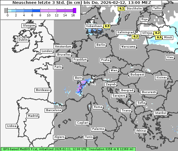 Neuschnee, 12. 2. 2026