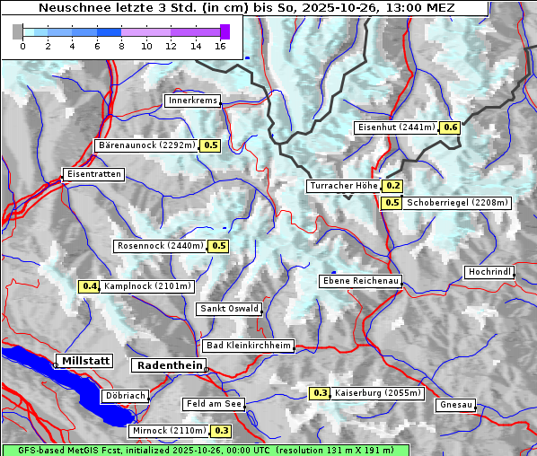 Neuschnee, 26. 10. 2025