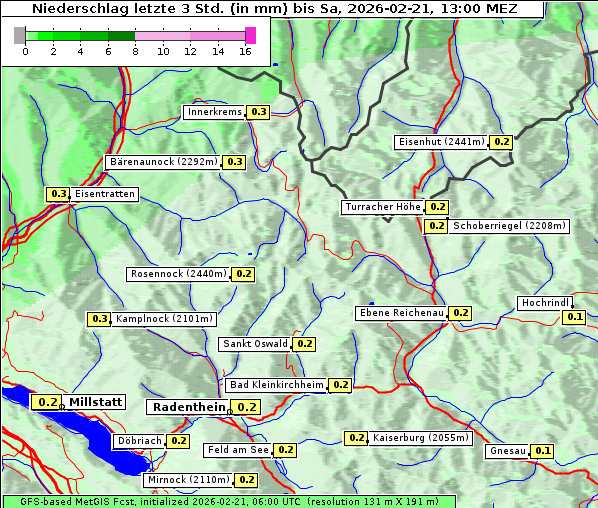 Niederschlag, 21. 2. 2026