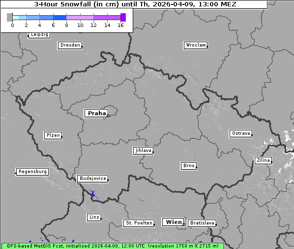 Neuschnee, 9. 4. 2026