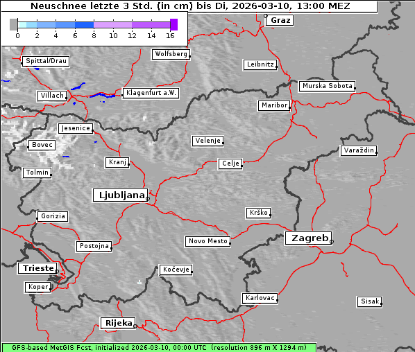 Neuschnee, 10. 3. 2026
