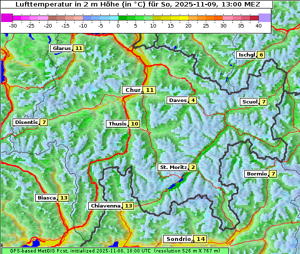 Temperatur, 9. 11. 2025
