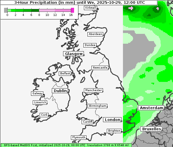 Niederschlag, 29. 10. 2025