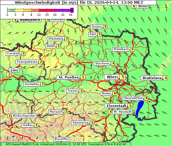 Wind, 14. 4. 2026