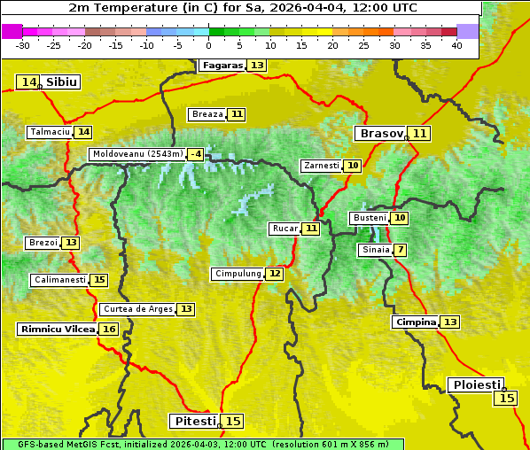Temperatur, 4. 4. 2026