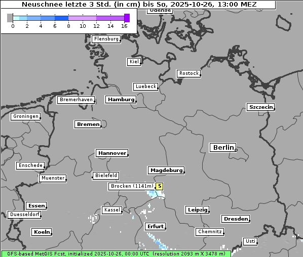 Neuschnee, 26. 10. 2025