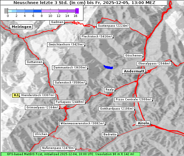 Neuschnee, 5. 12. 2025