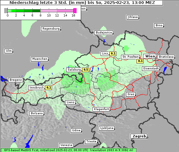 Niederschlag, 23. 2. 2025