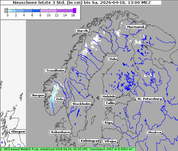 Neuschnee, 18. 4. 2026