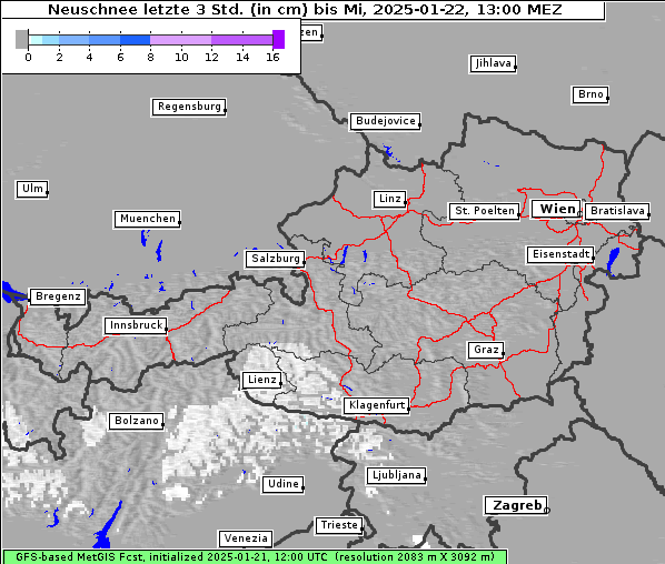 Neuschnee, 22. 1. 2025