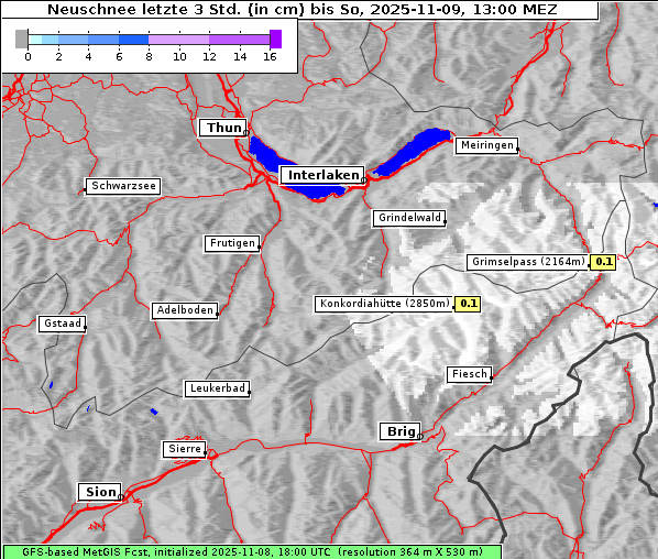 Neuschnee, 9. 11. 2025