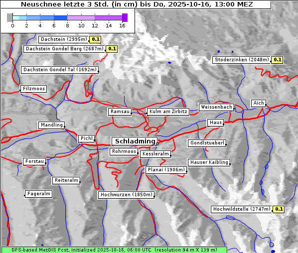 Neuschnee, 16. 10. 2025