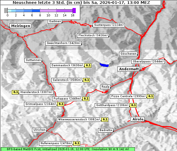 Neuschnee, 17. 1. 2026