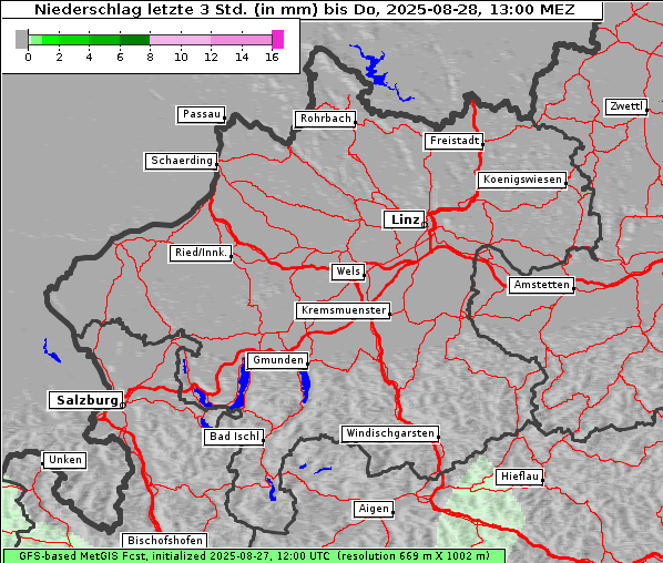 Niederschlag, 28. 8. 2025