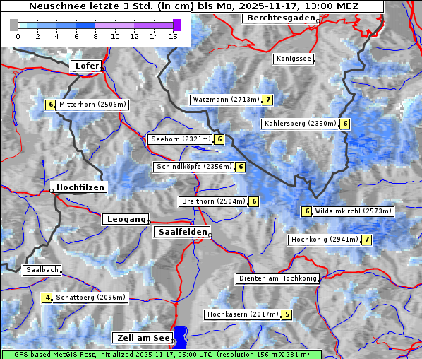 Neuschnee, 17. 11. 2025