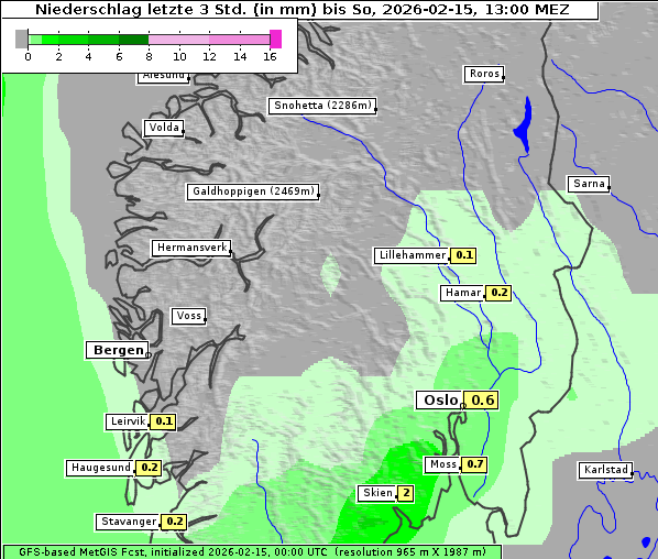 Niederschlag, 15. 2. 2026