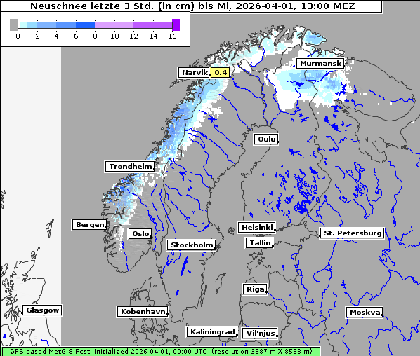 Neuschnee, 1. 4. 2026